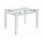 Стеклянный стол Бран белое дерево (LM)