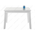 Стеклянный стол Арья белый / белая шагрень (LM)