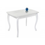 Стеклянный стол Бриллиант белый (LM)
