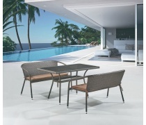 Комплект мебели из иск. ротанга T286A/S139A-W53 Brown