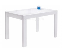 Стеклянный стол Эдгар белый (LM)